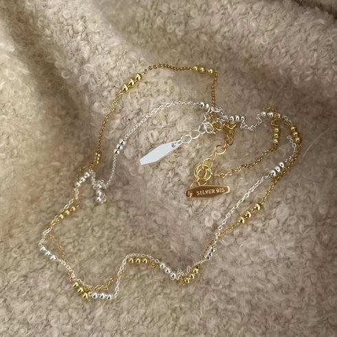 Colier din argint Zola (Silver/Gold)